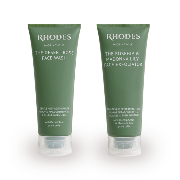 The Rosehip & Madonna Lily Face Exfoliator + The Desert Rose Face Wash