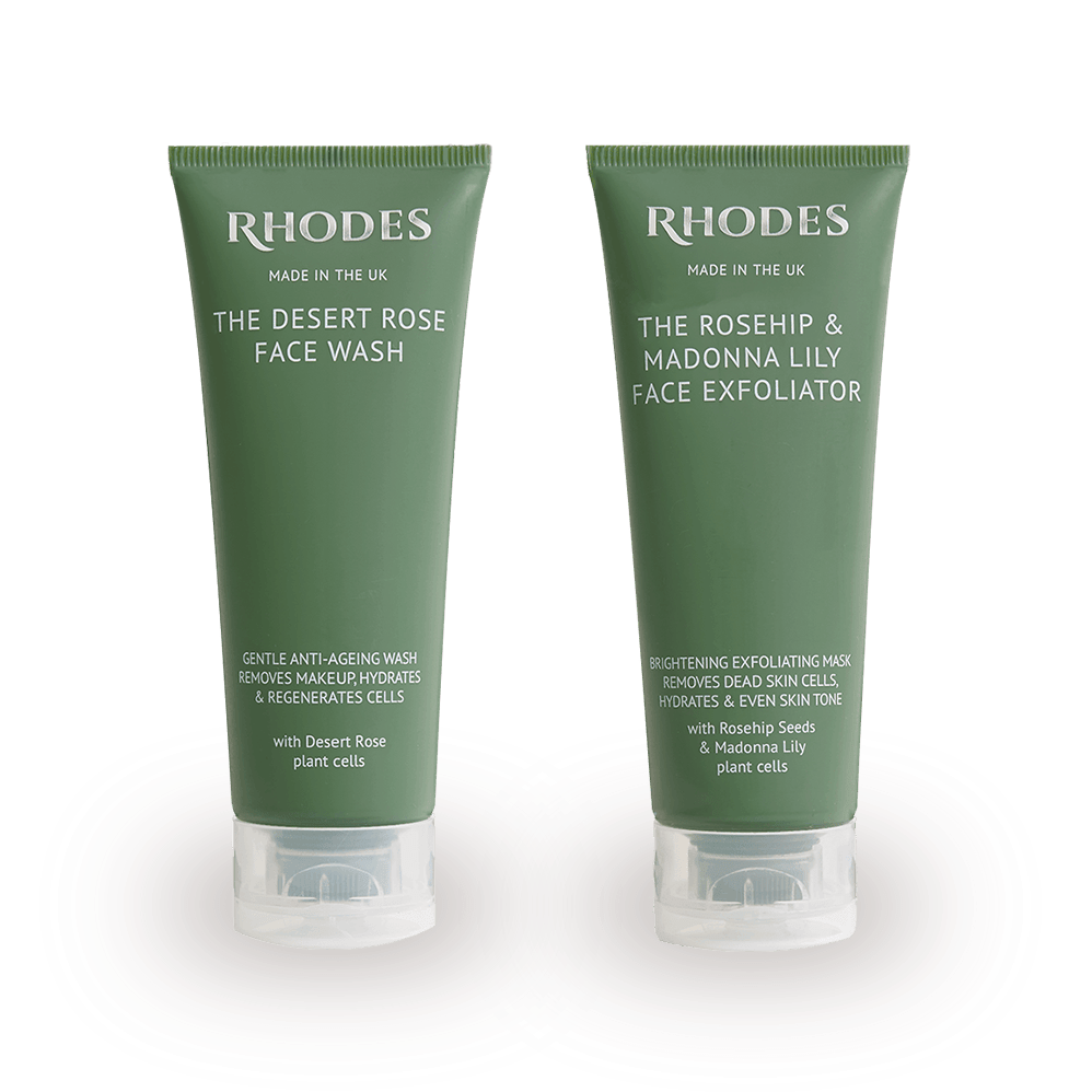 The Rosehip & Madonna Lily Face Exfoliator + The Desert Rose Face Wash